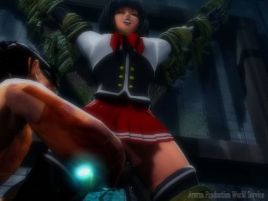 いたぶられる女戦士