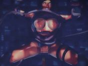 いたぶられる女戦士